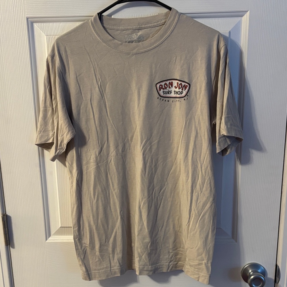 Ron Jon Surf Shop Beige Ocean City, NJ T-Shirt size medium